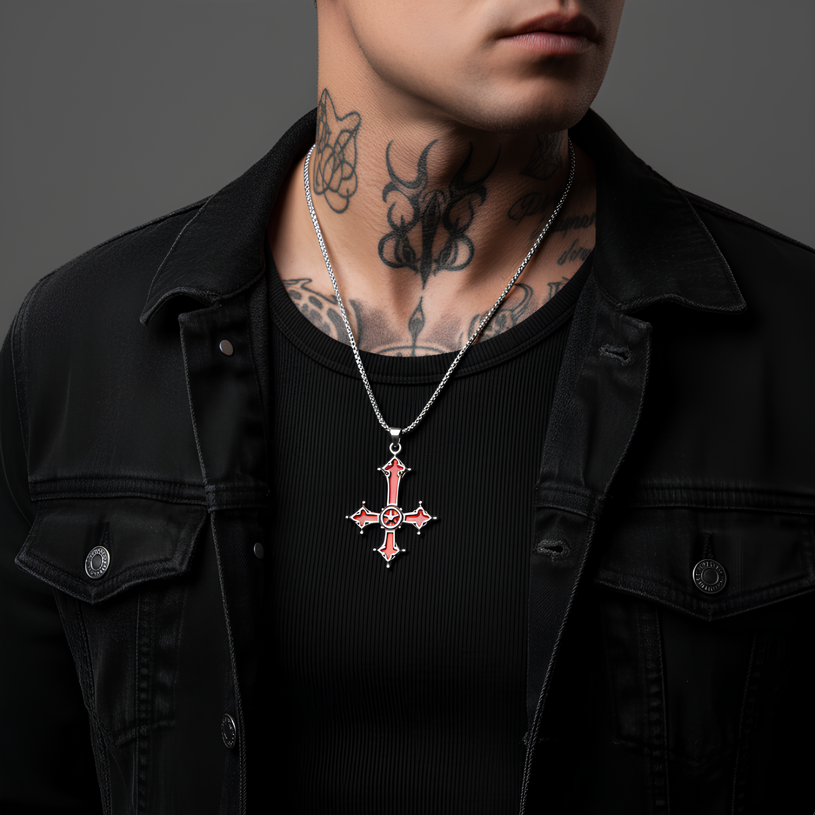 Inverted Cross Necklace