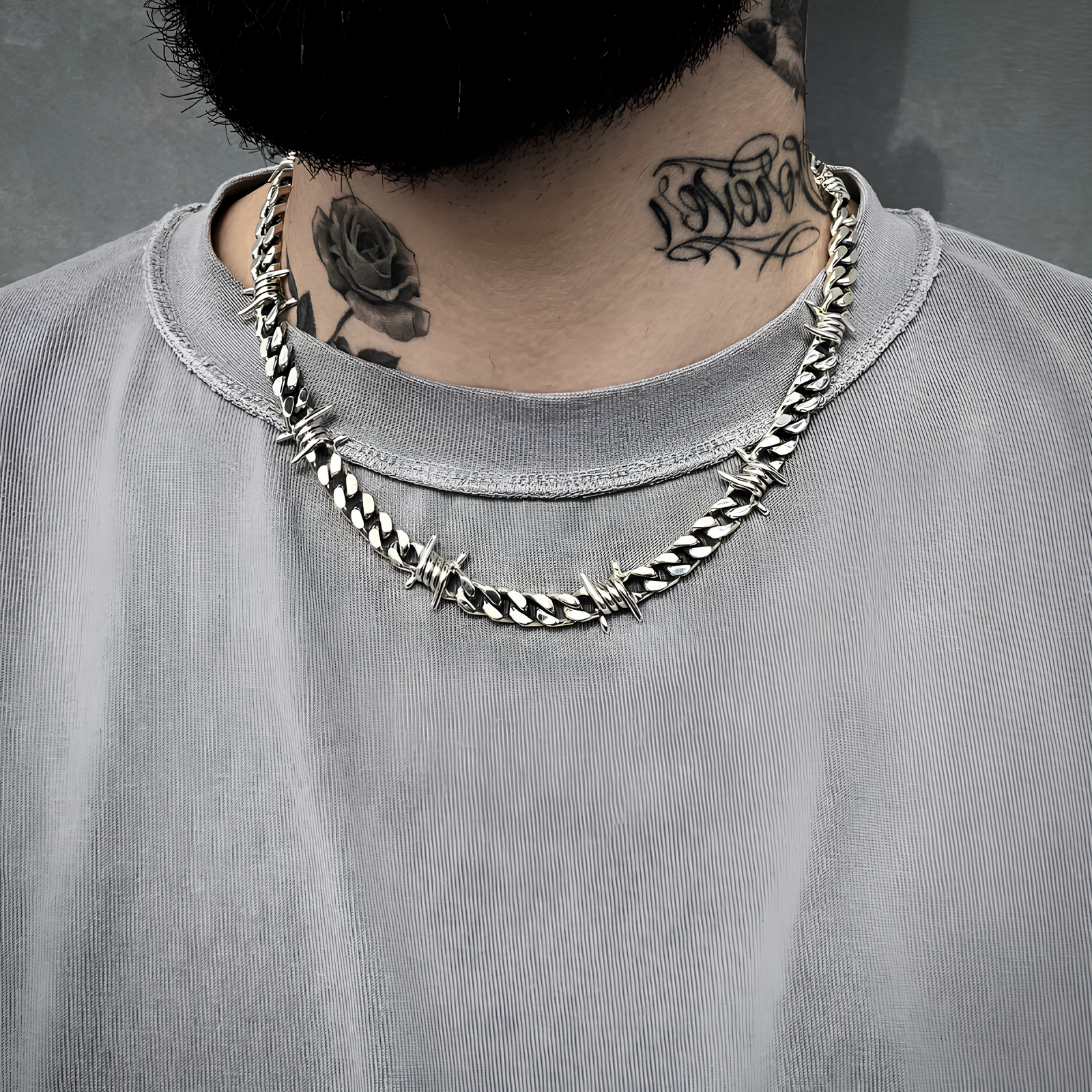 9mm Barb Wire Cuban Chain