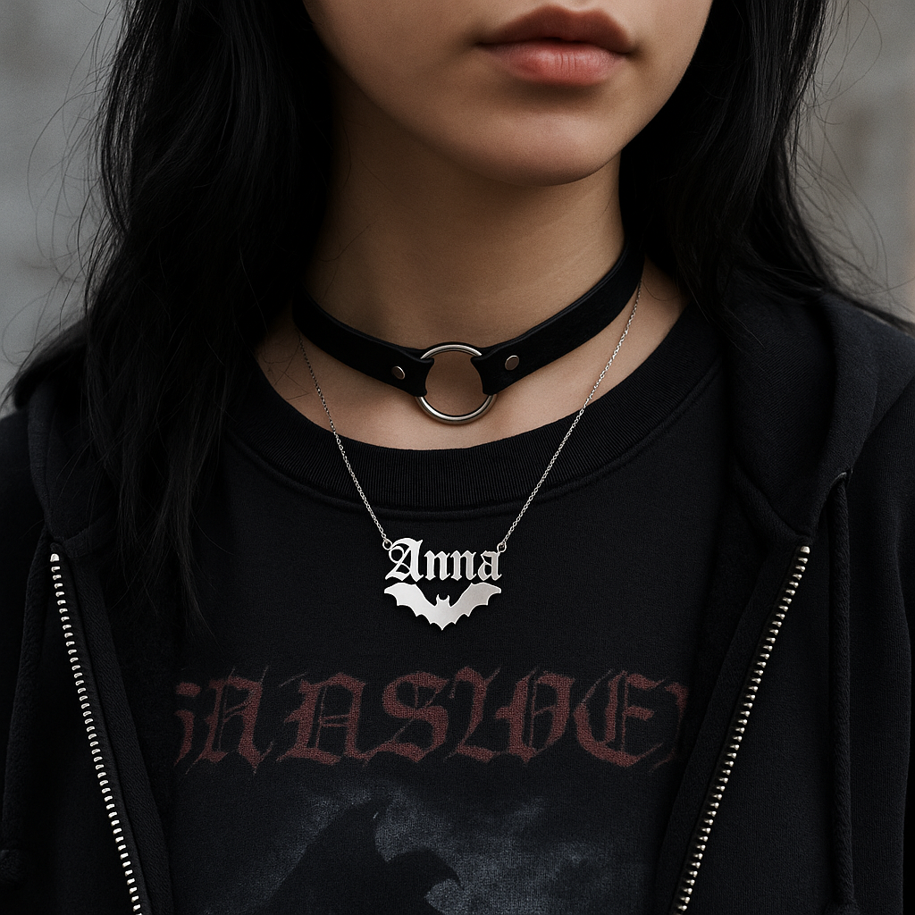 Bat Personalized Necklace