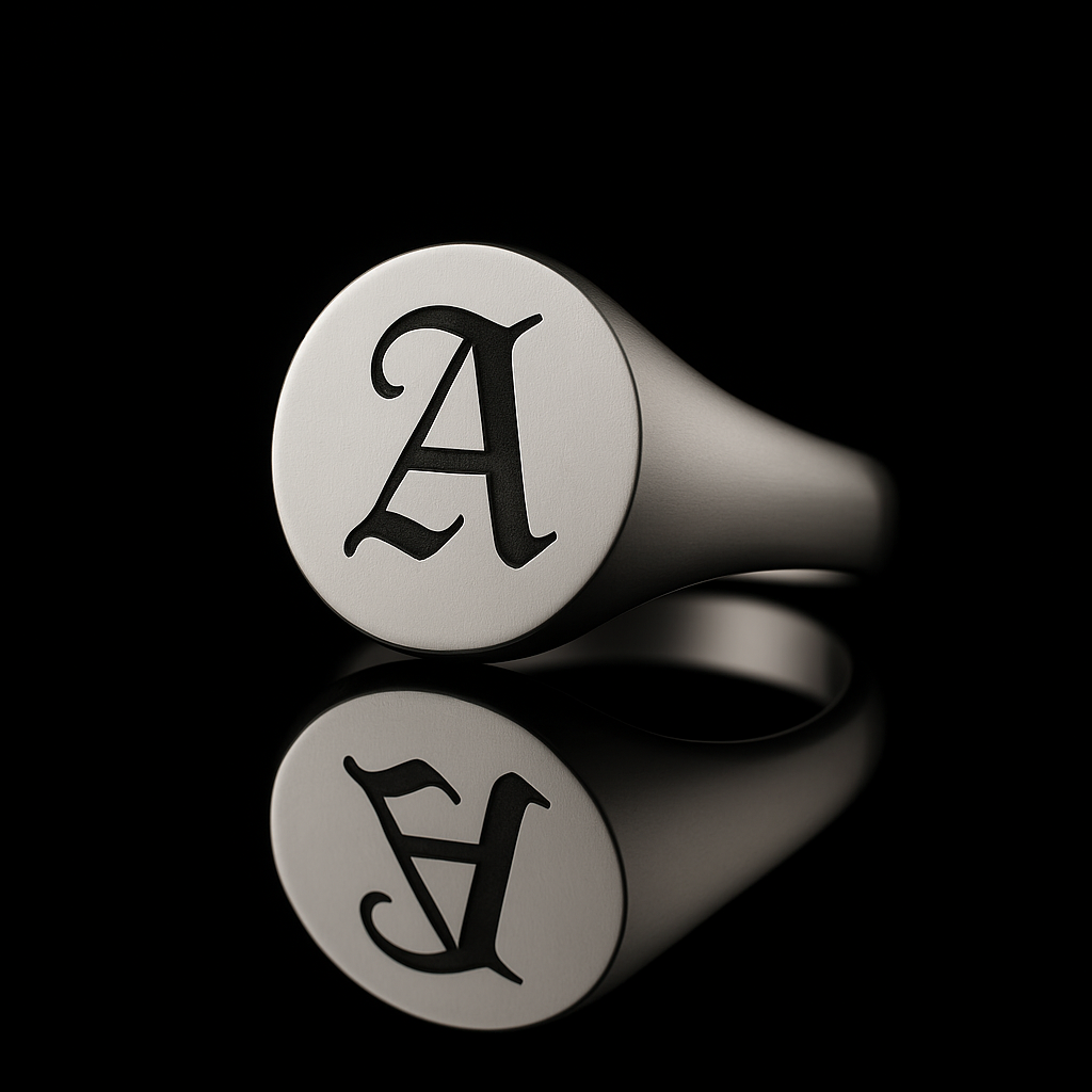 Custom Circle Signet Ring