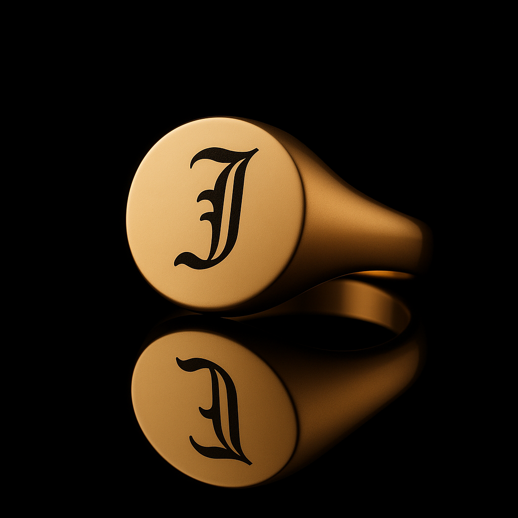 Custom Circle Signet Ring