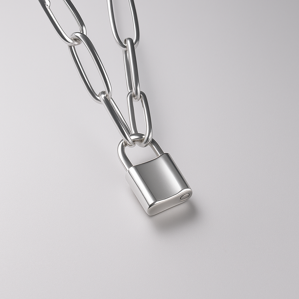 Paperclip Lock Necklace