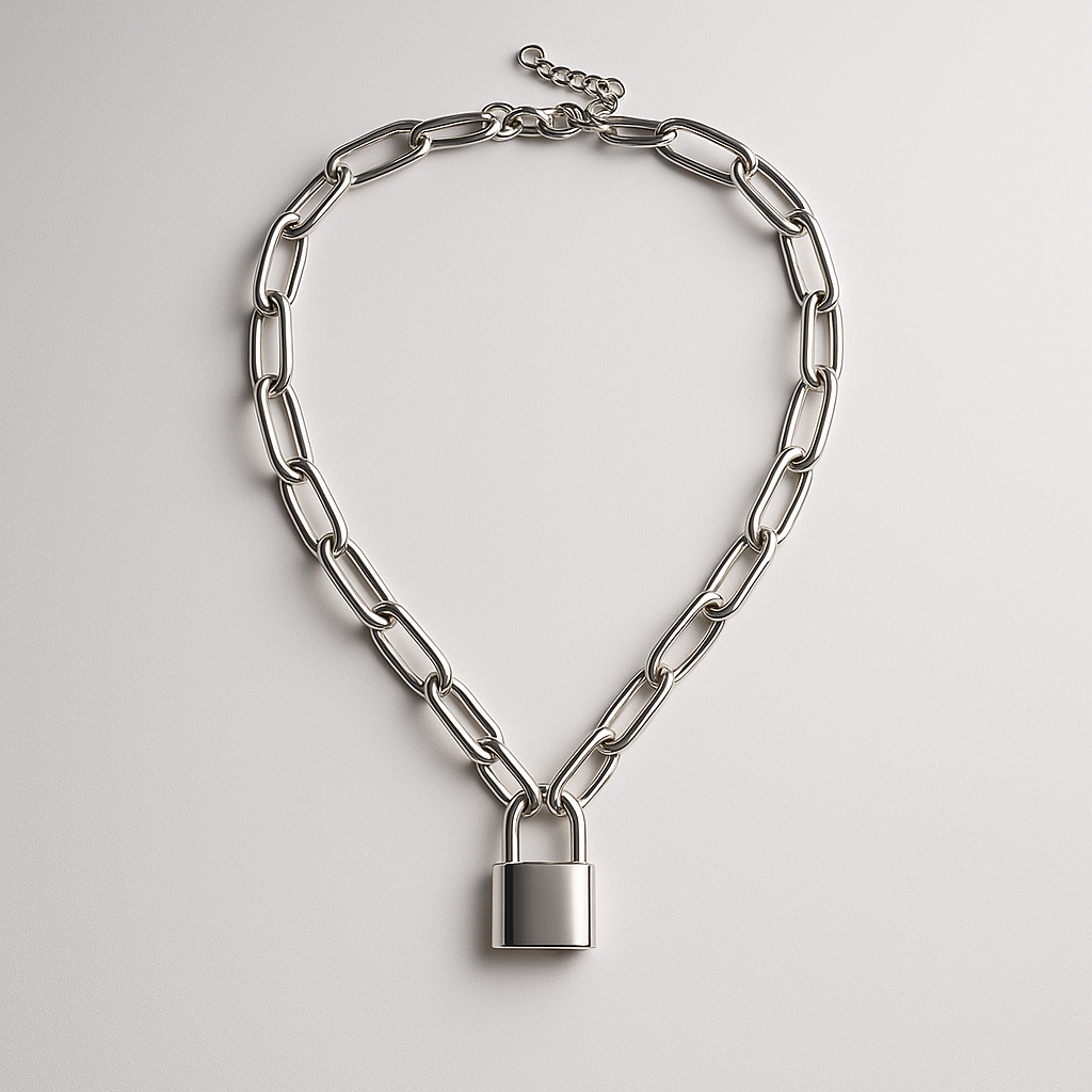 Paperclip Lock Necklace