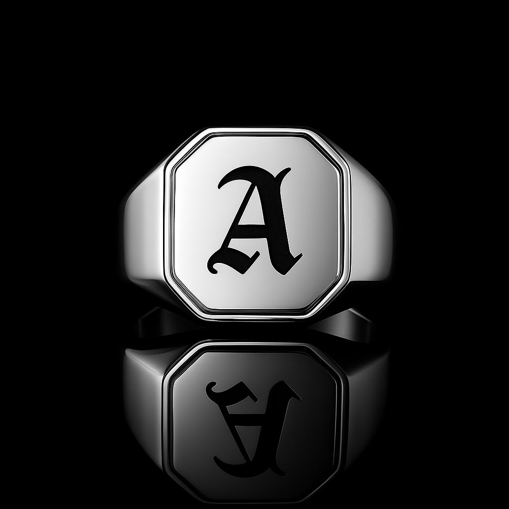 Custom Hex Signet Ring