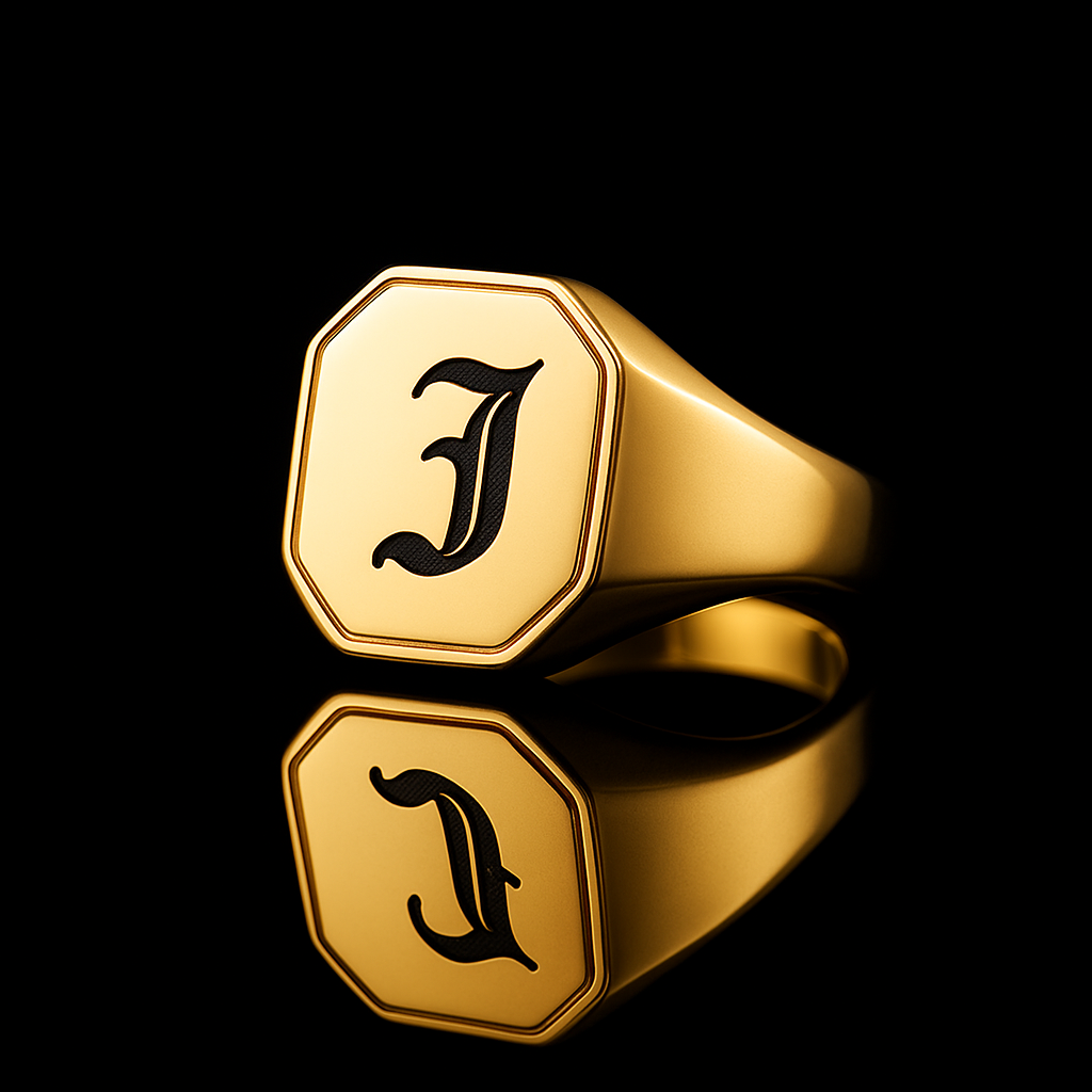 Custom Hex Signet Ring