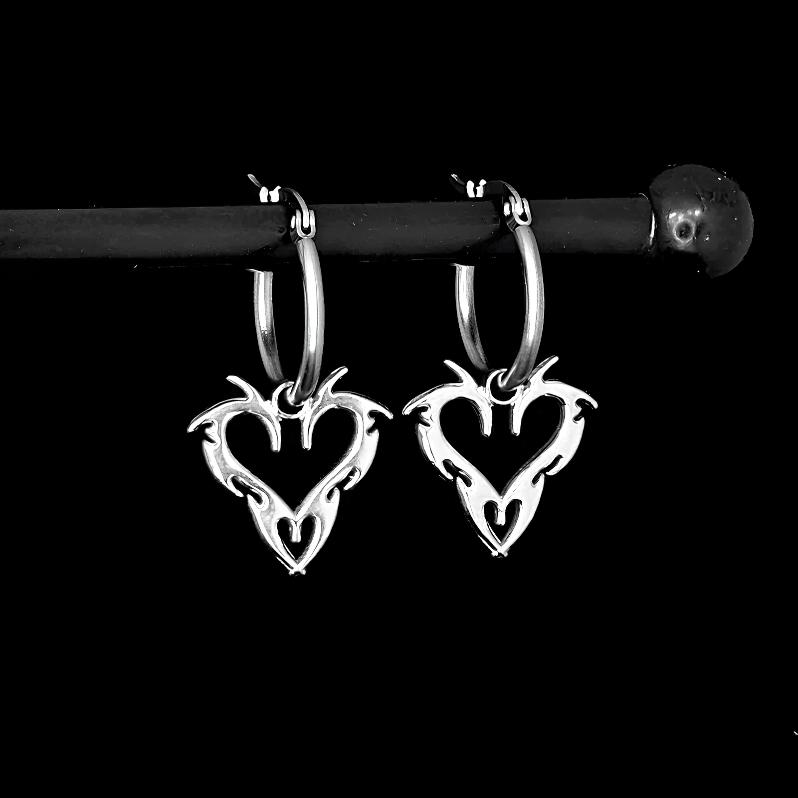 Barb Heart Hoops