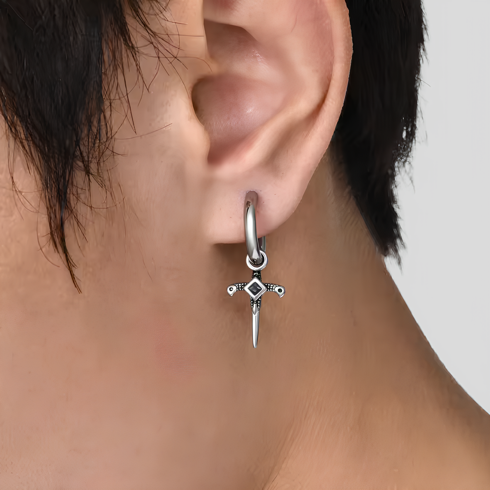 Dagger Hoop Earrings