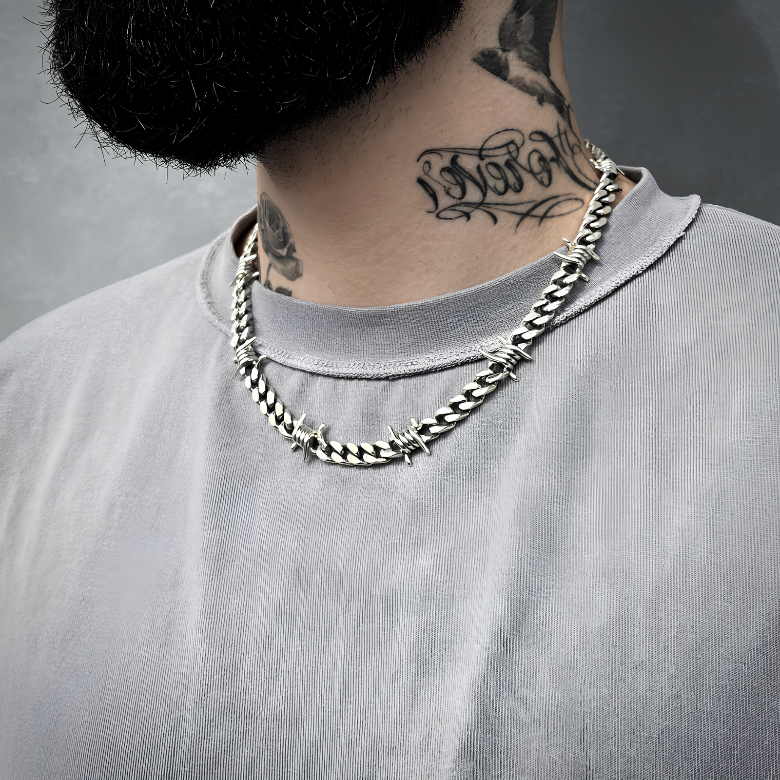 9mm Barb Wire Cuban Chain