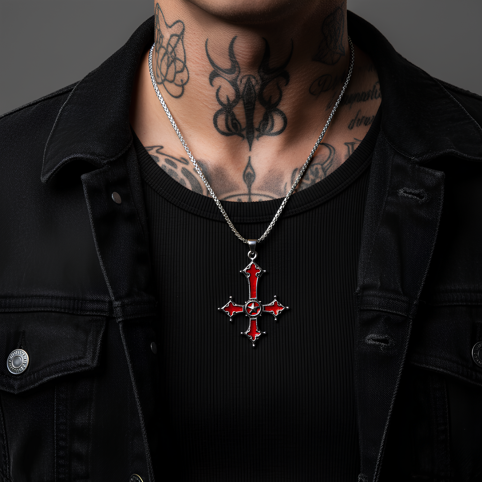 Inverted Cross Necklace
