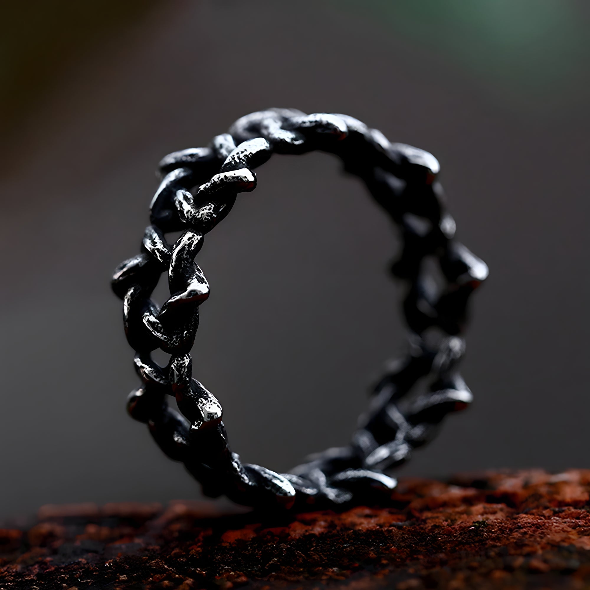 Mens barbed wire on sale ring