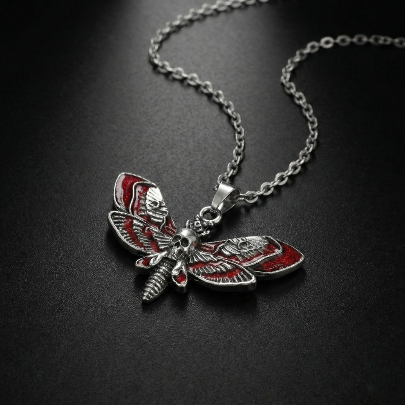 Blood Moth Necklace