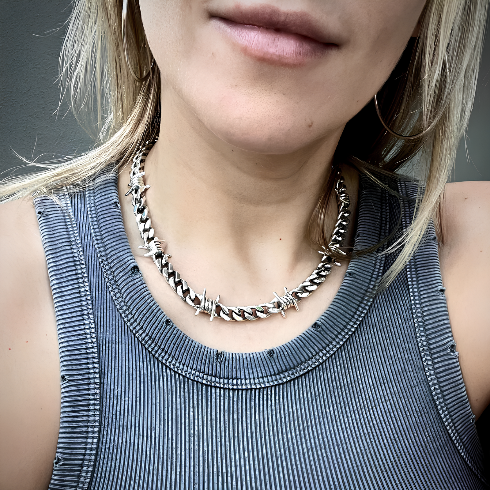 9mm Barb Wire Cuban Chain