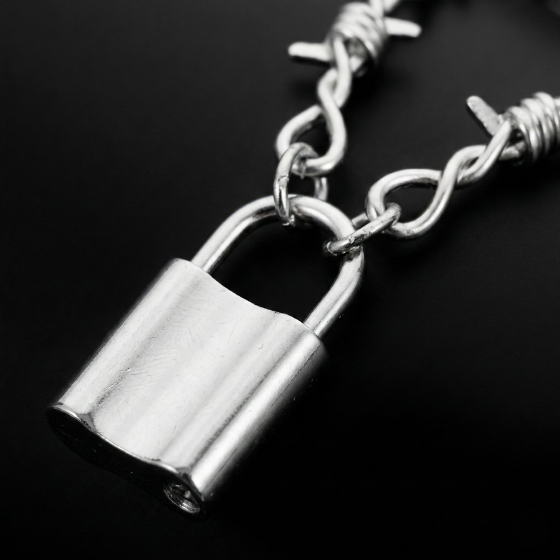 Barbed Lock Necklace