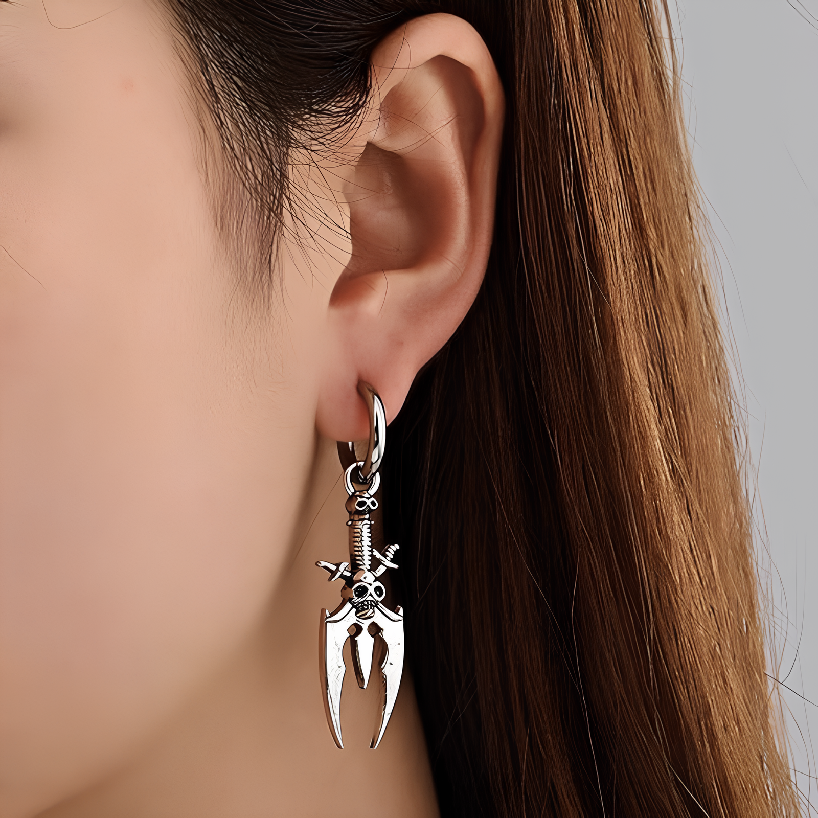Gothic Dagger Drop Earrings