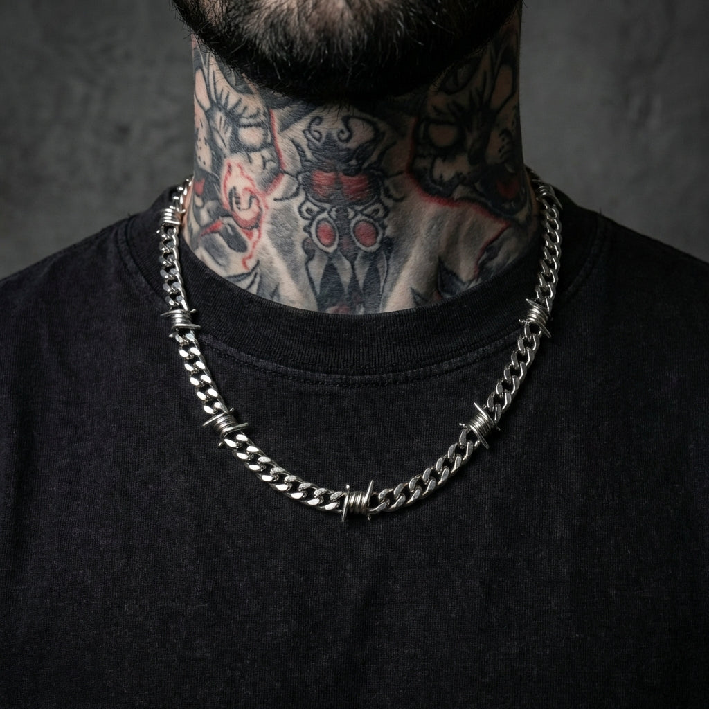 9mm Barb Wire Cuban Chain