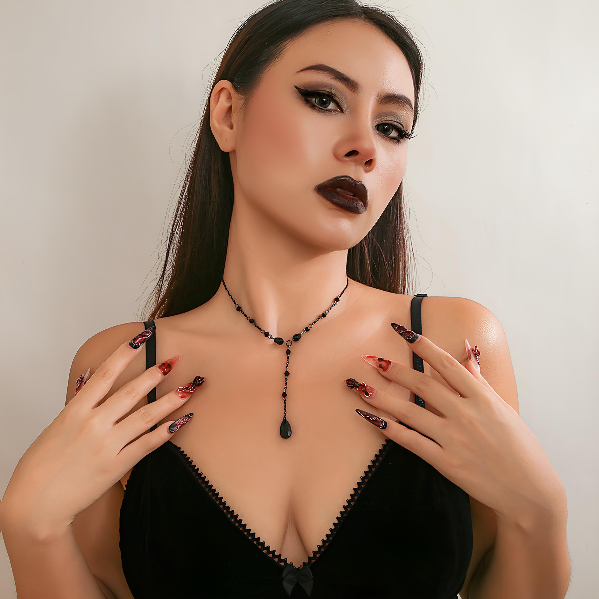 Midnight Drop Necklace