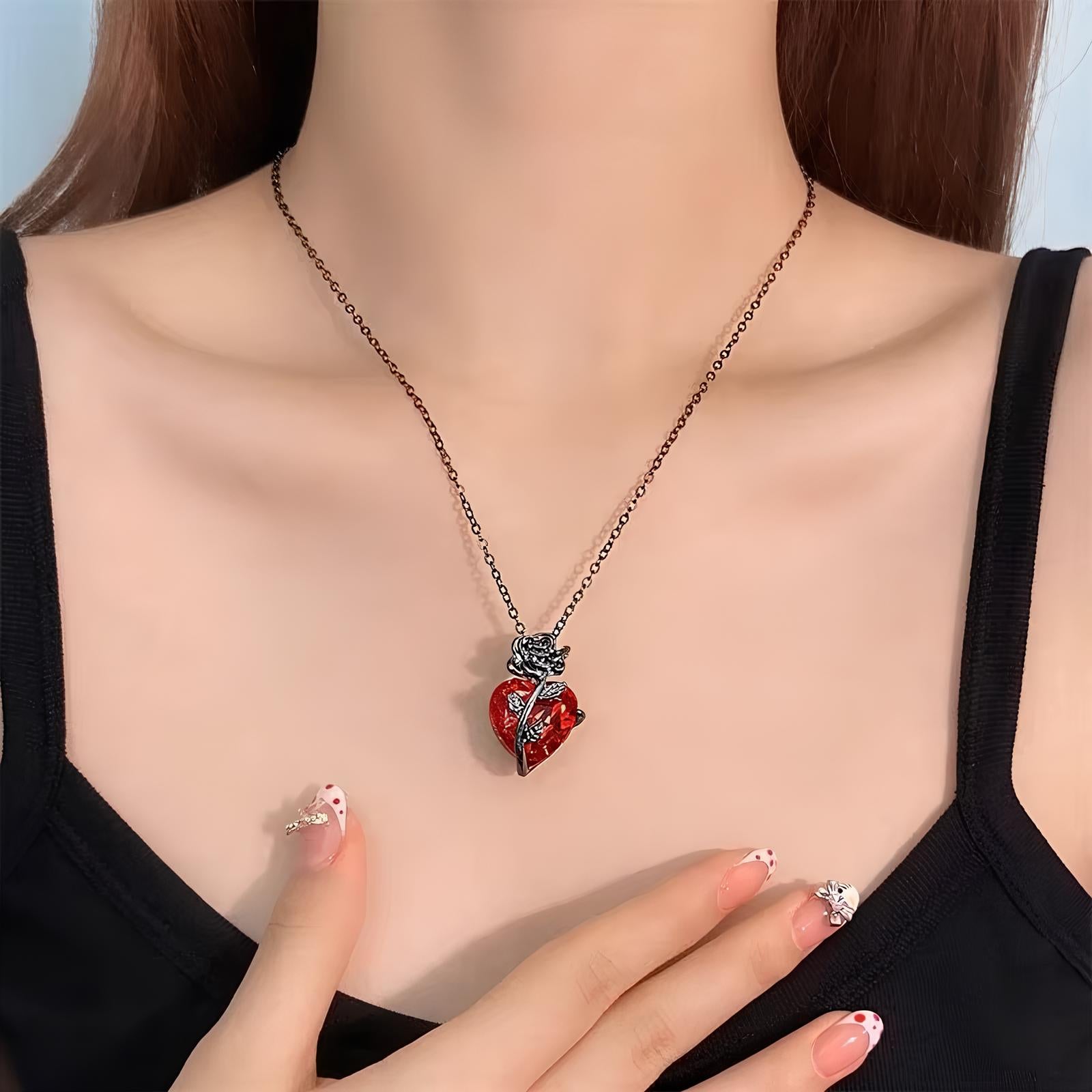Blood Rose Necklace