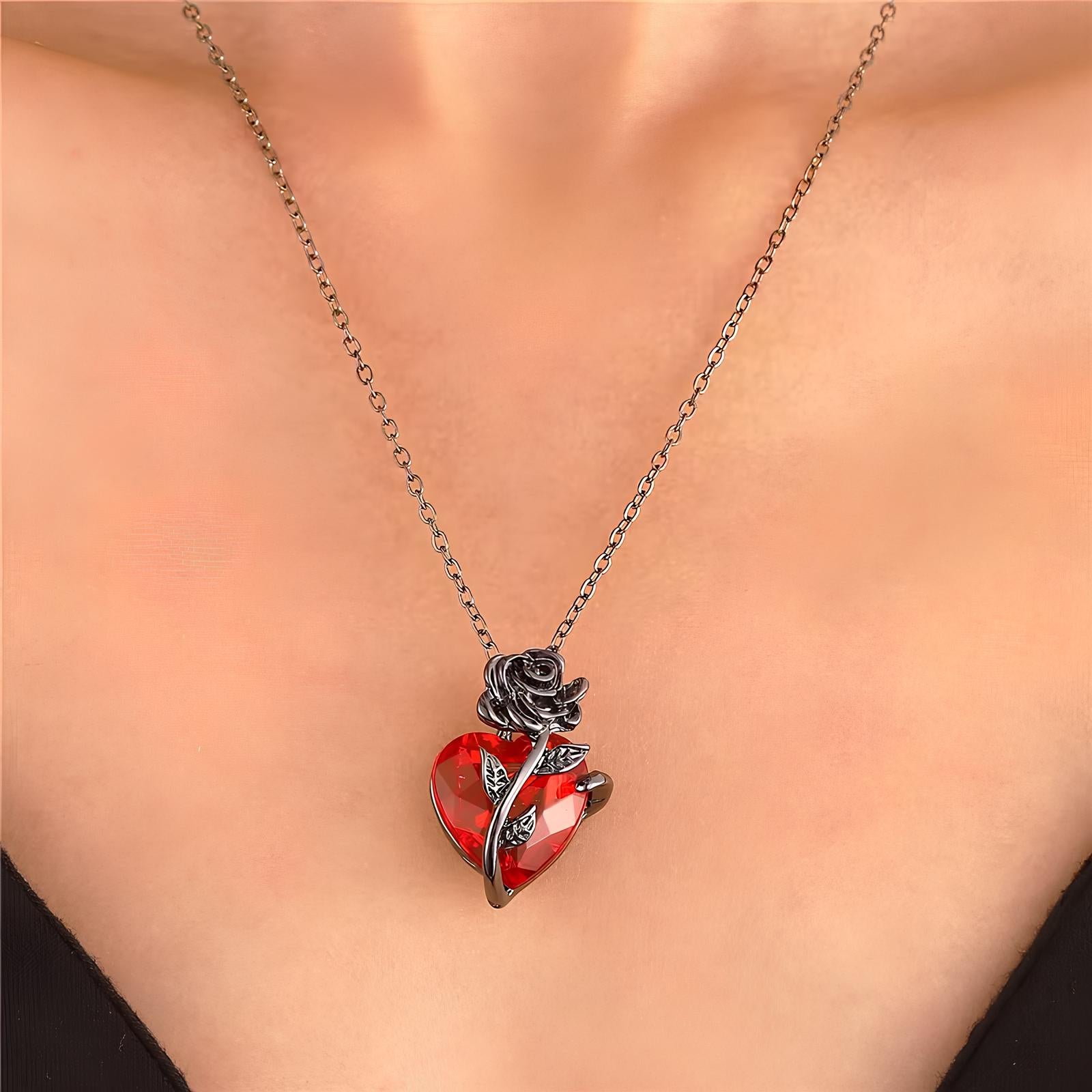 Blood Rose Necklace