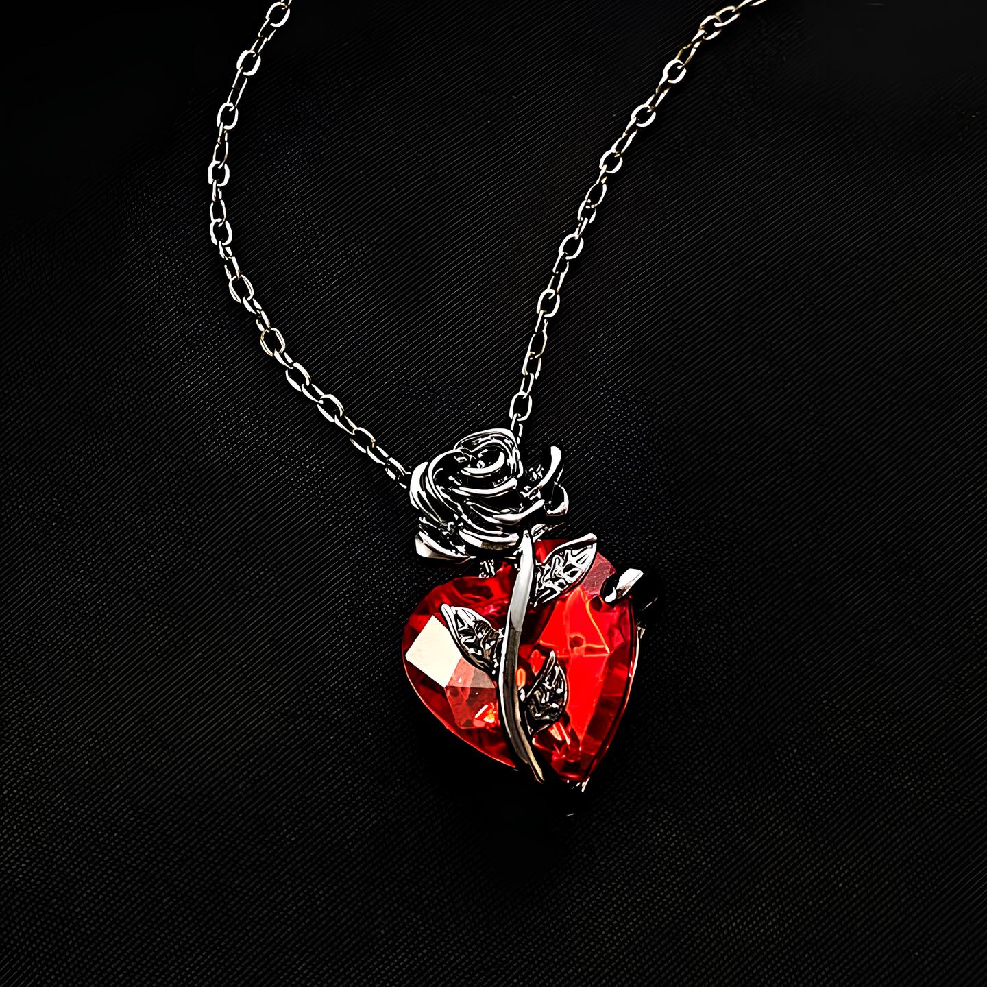 Blood Rose Necklace