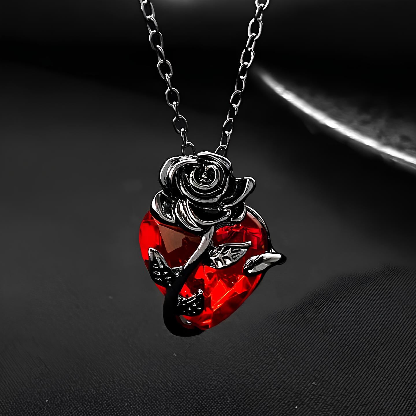 Blood Rose Necklace