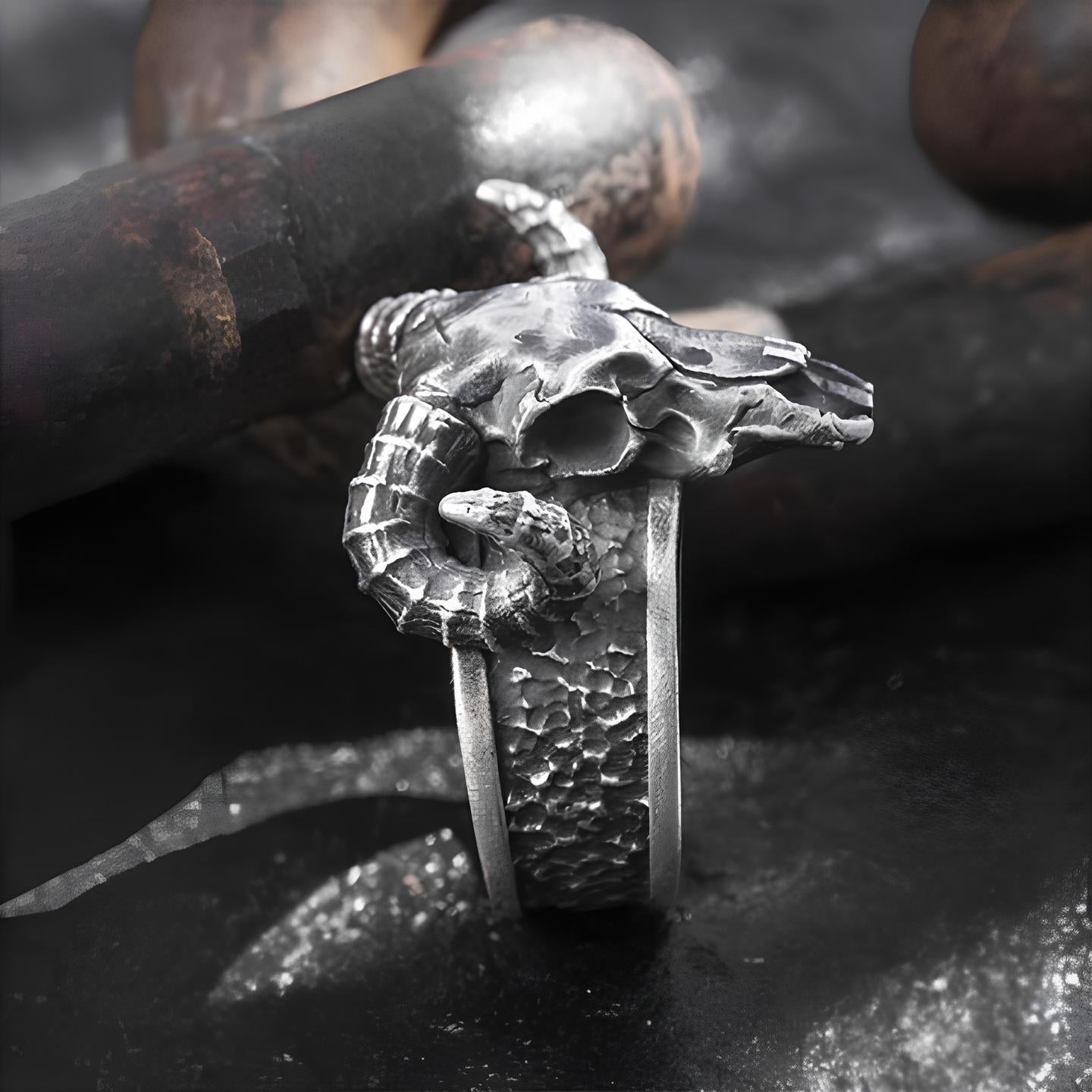 Ram Skull Ring