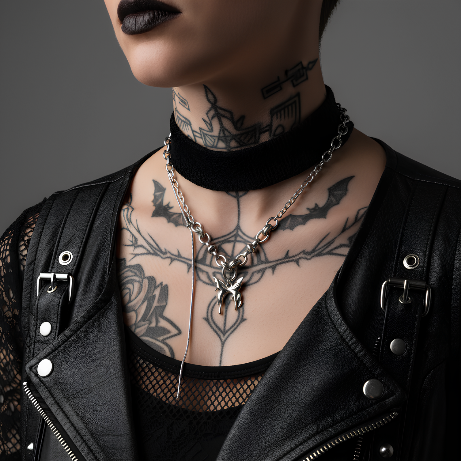 Midnight Flutter Necklace