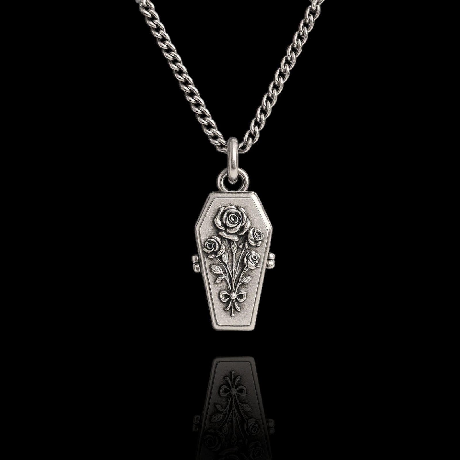 Coffin Locket Necklace