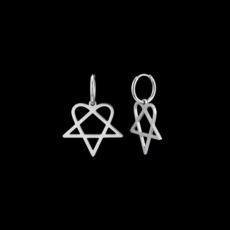 Heartagram Earrings