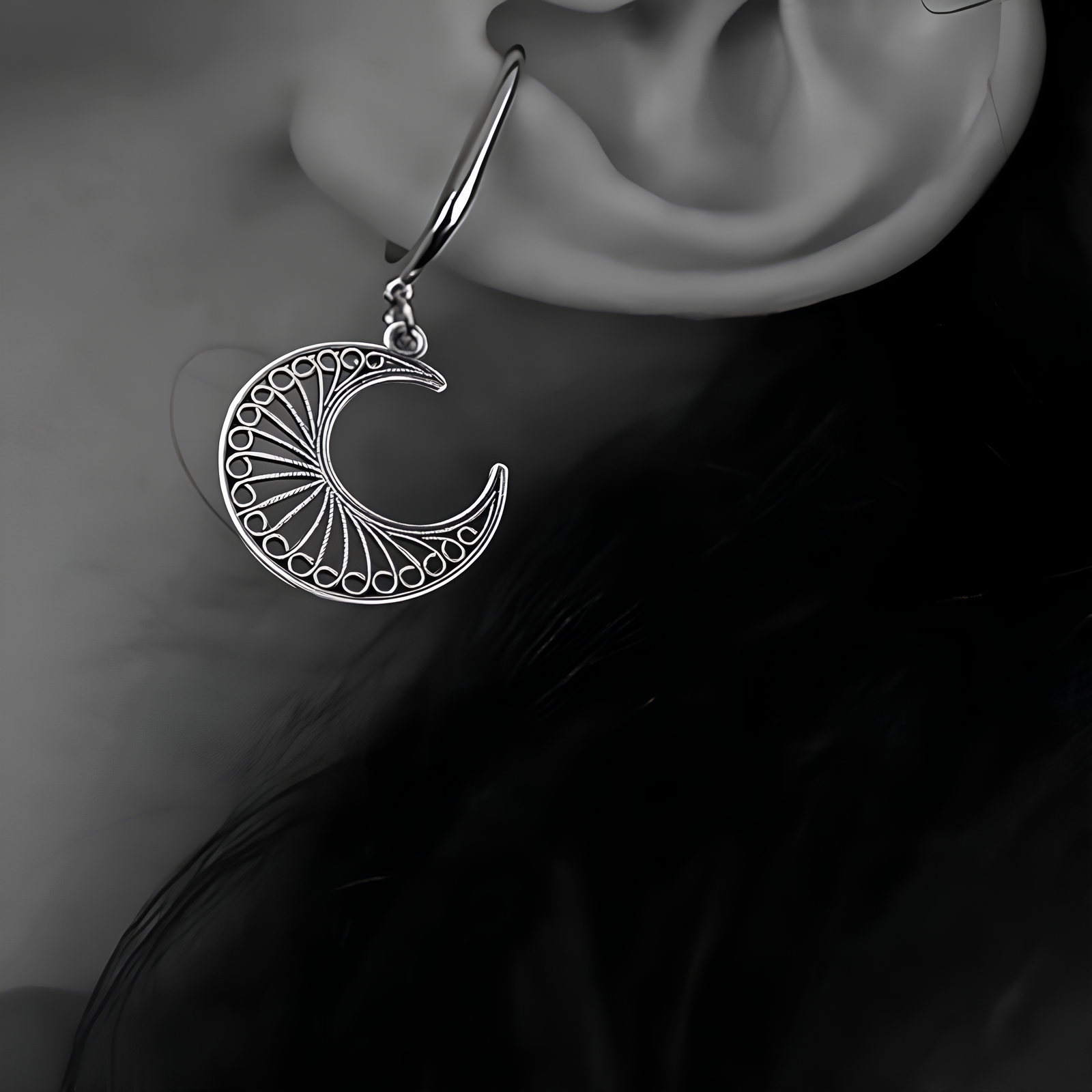 Occult Moon Earrings