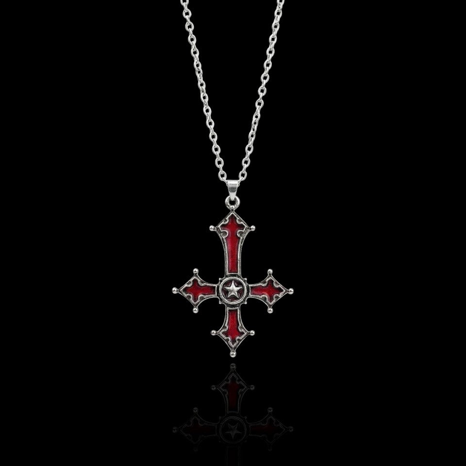 Inverted Cross Necklace