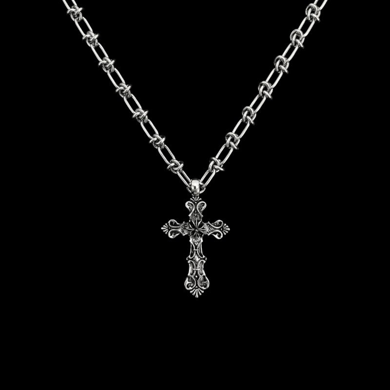 Barbed Cross Necklace