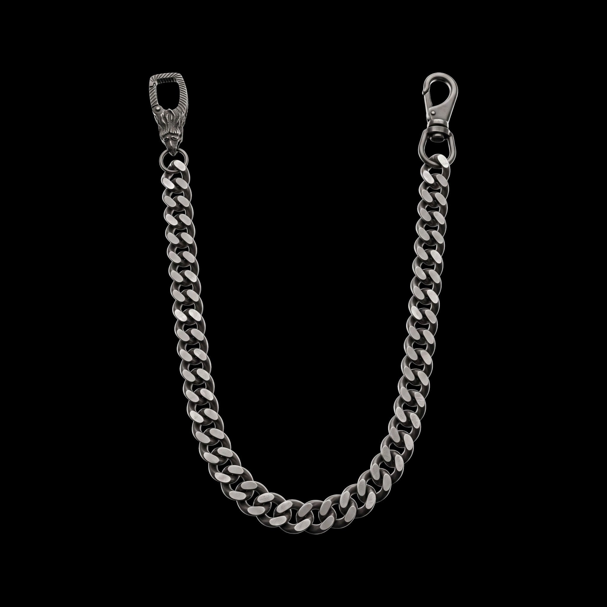 Gunmetal Cuban Belt Chain