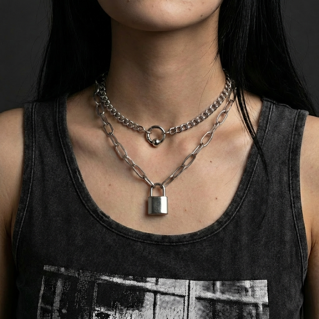 Paperclip Lock Necklace