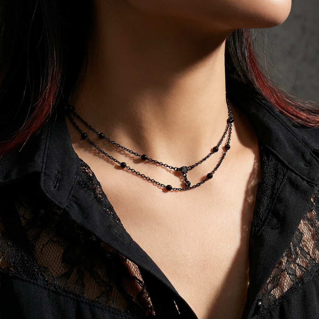 Shadow Bead Choker