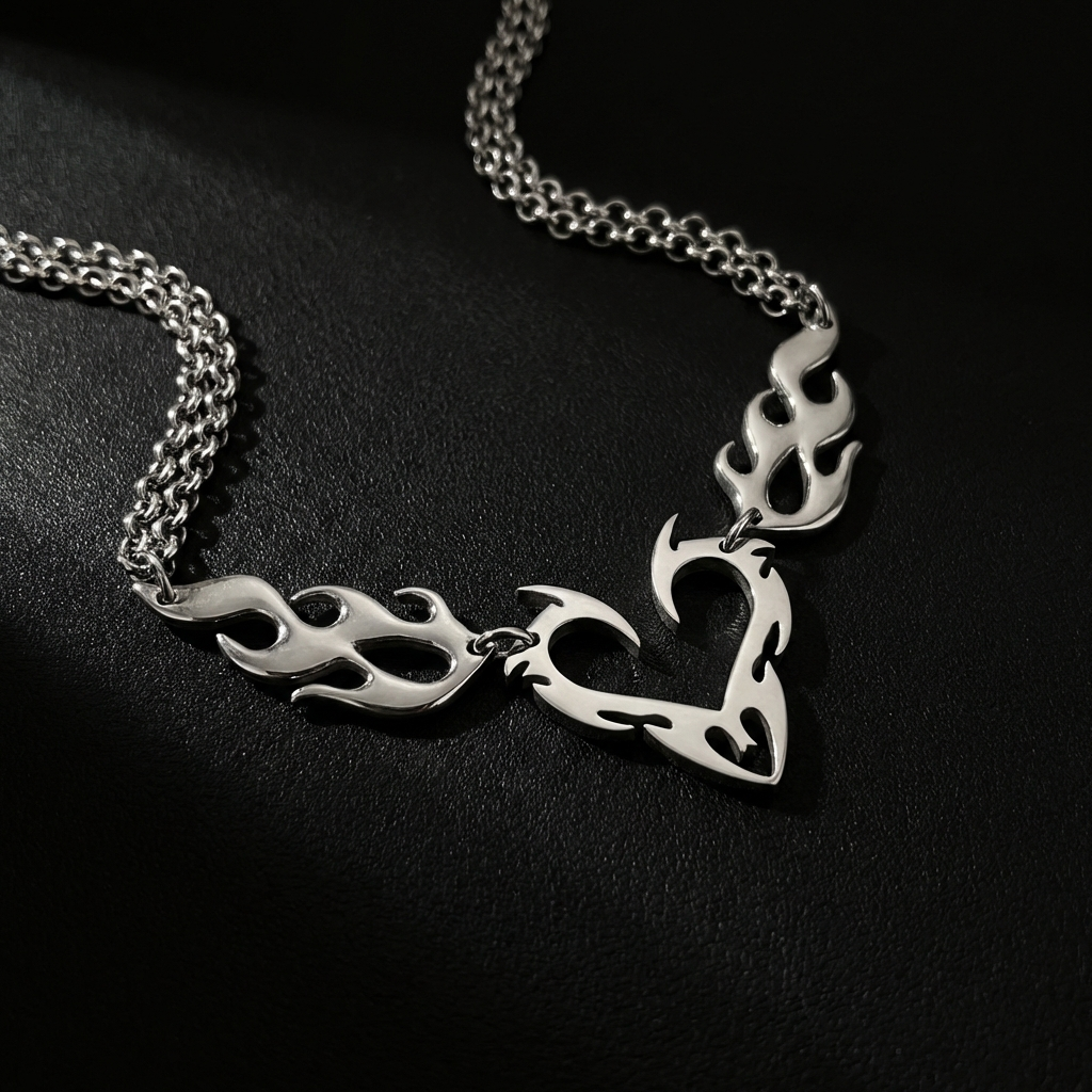 Flame Heart Choker