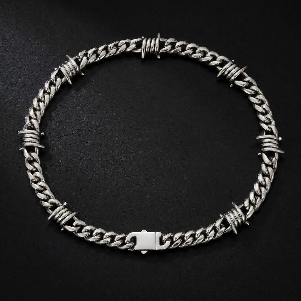 9mm Barb Wire Cuban Chain