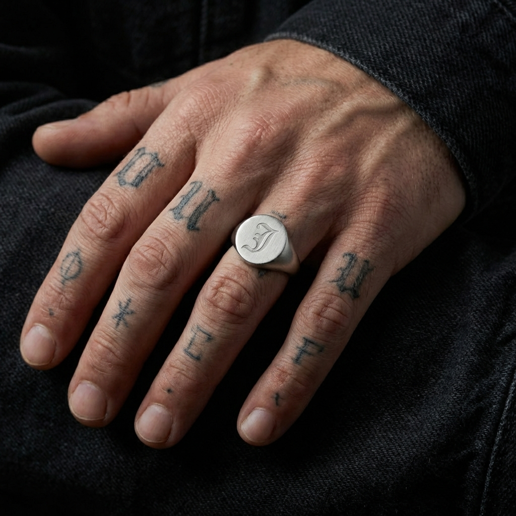 Custom Circle Signet Ring