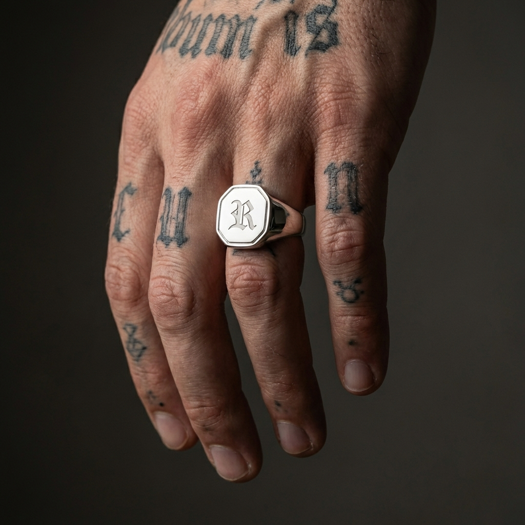 Custom Hex Signet Ring