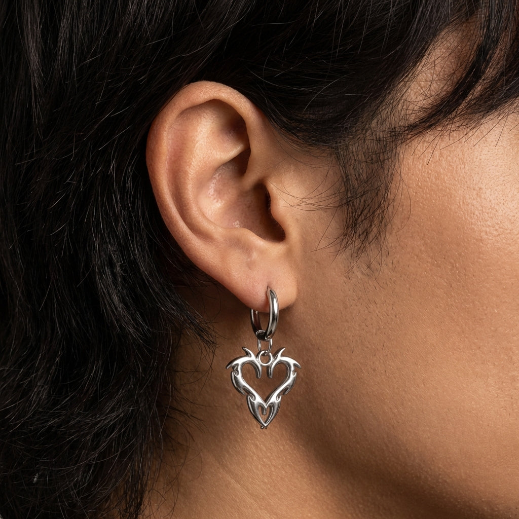 Barb Heart Hoops