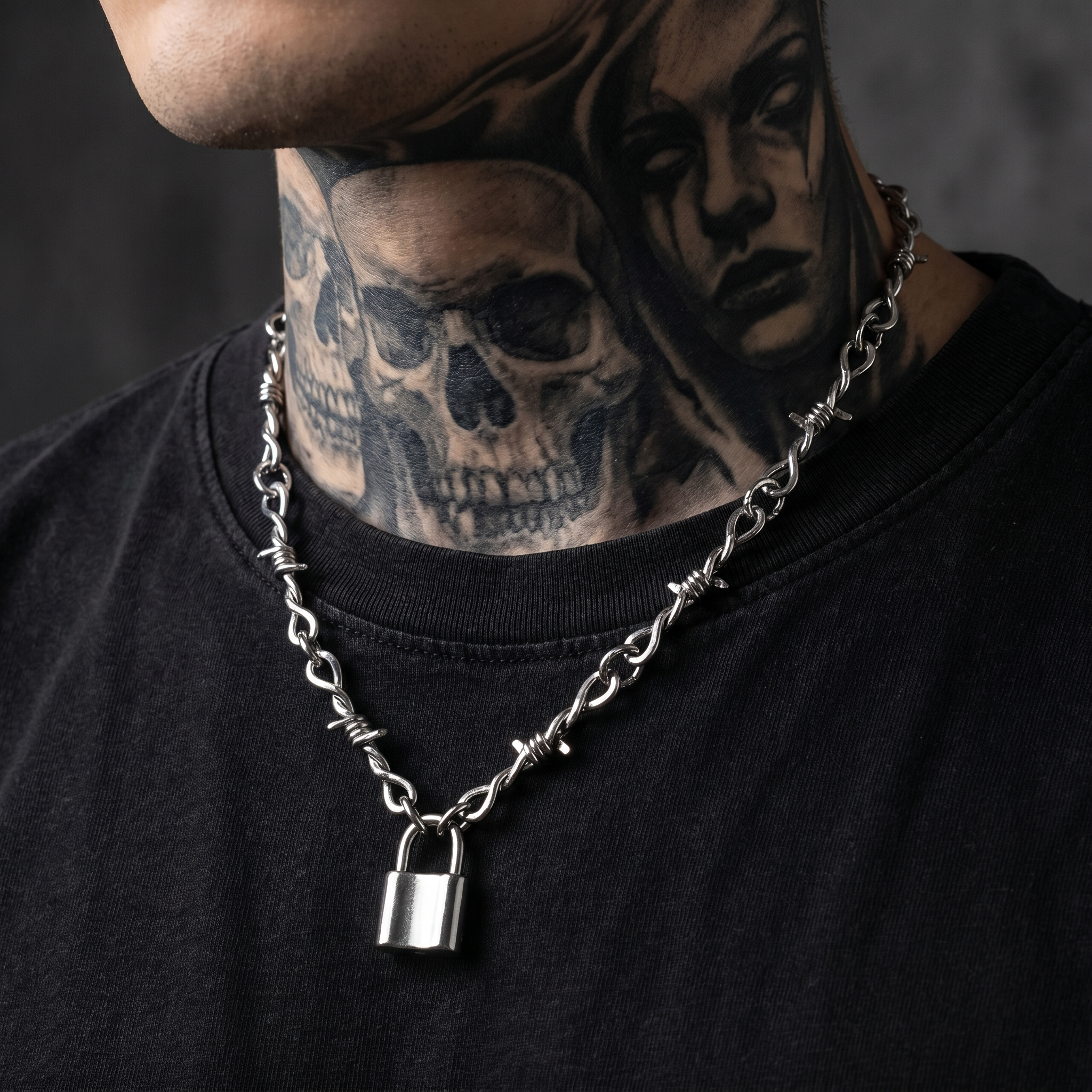 Barbed Lock Necklace