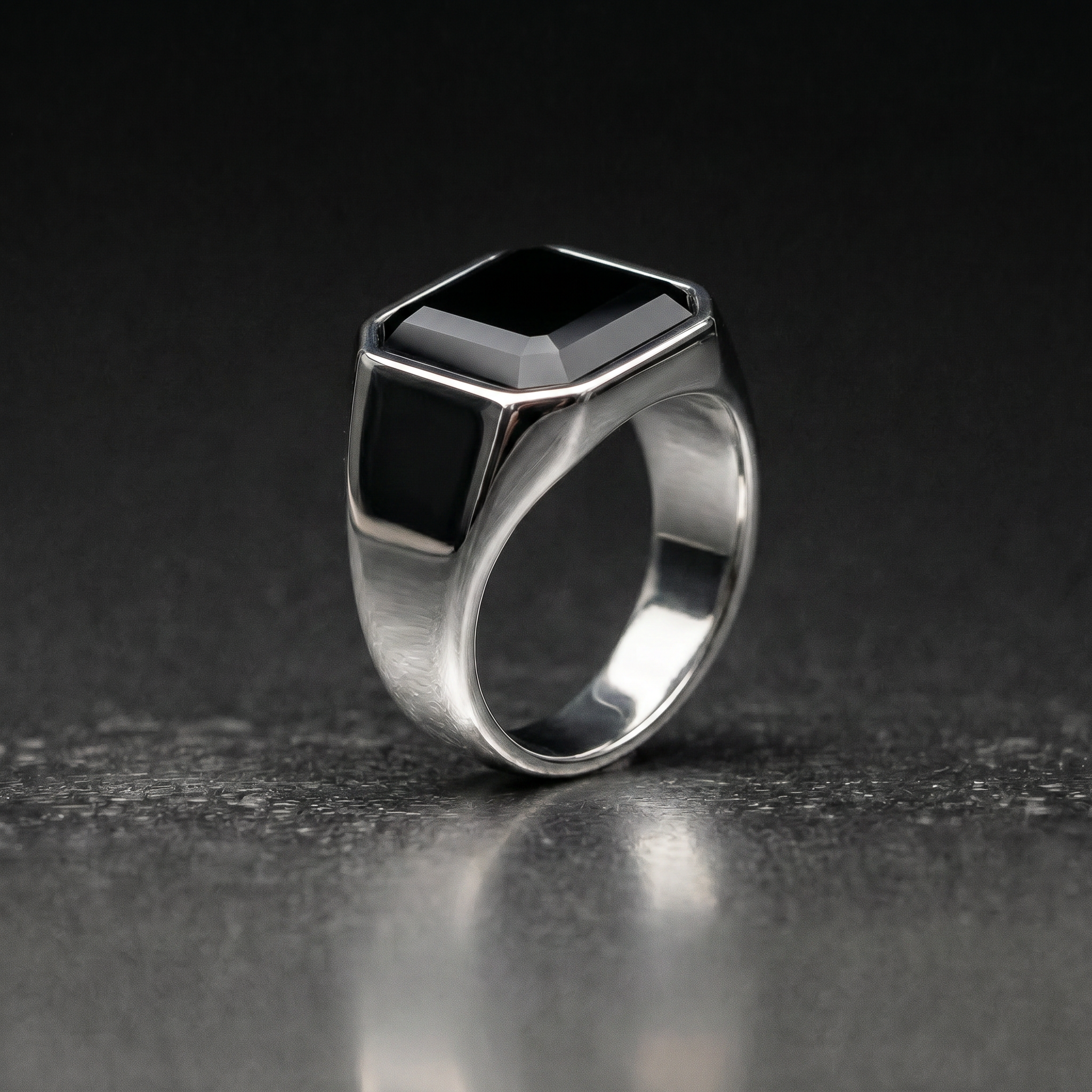 Black Signet Ring