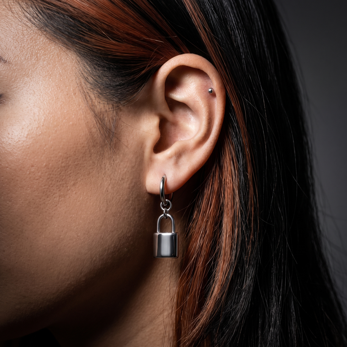 Lock Earrings