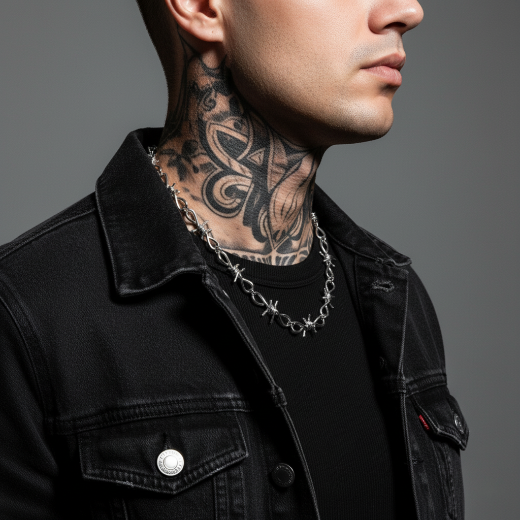 Twisted Barb Wire Necklace