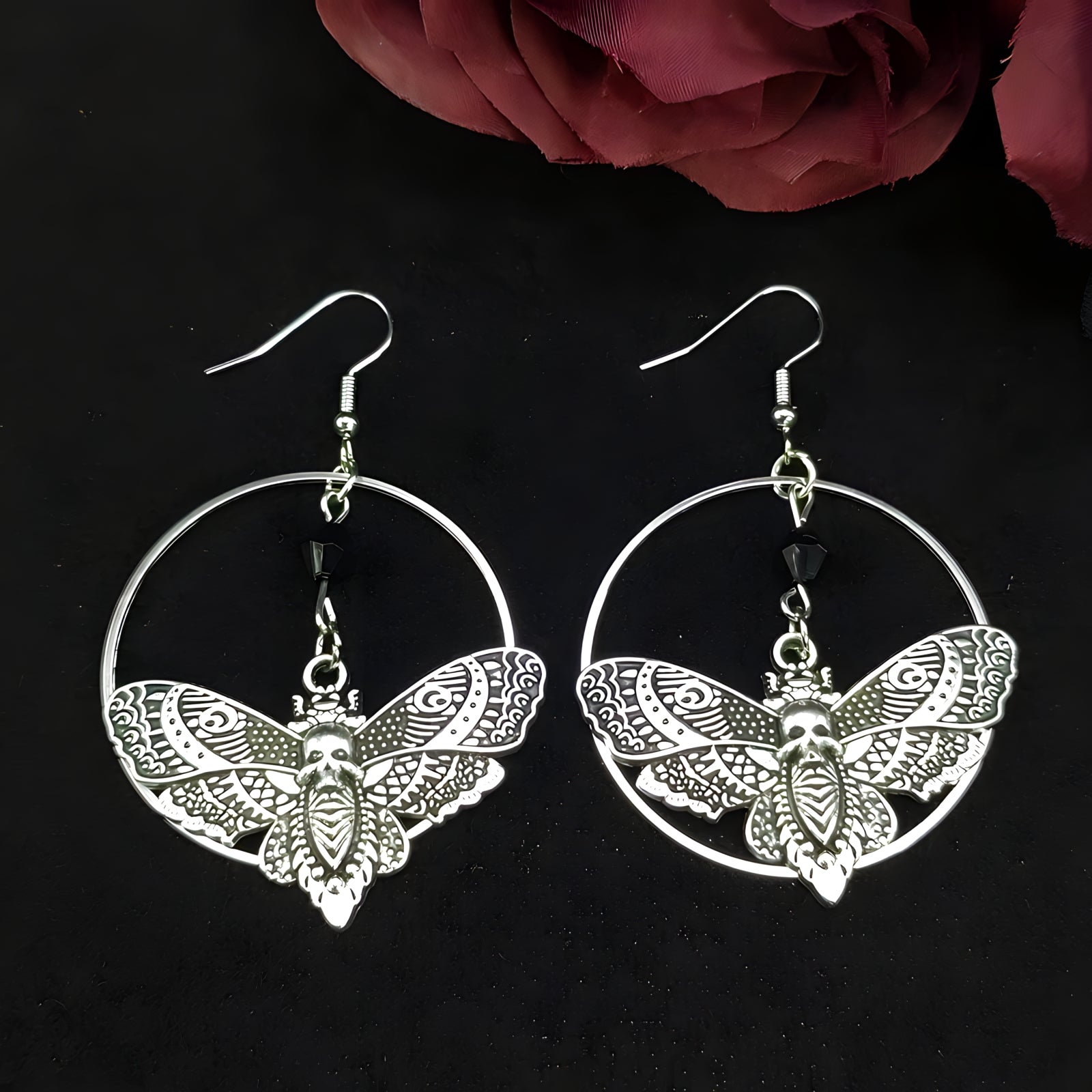 Halo Moth Earrings