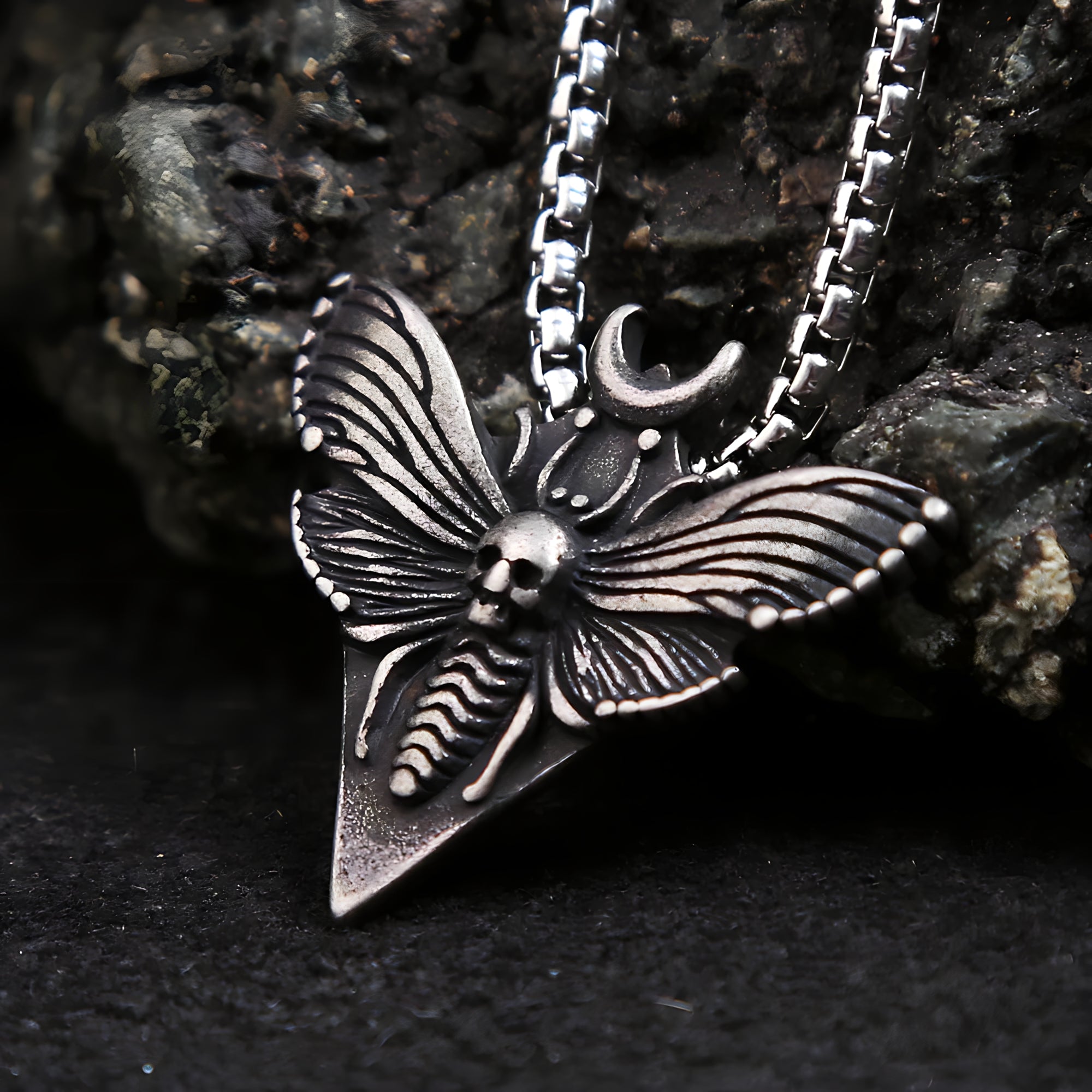 Necro Moth Necklace