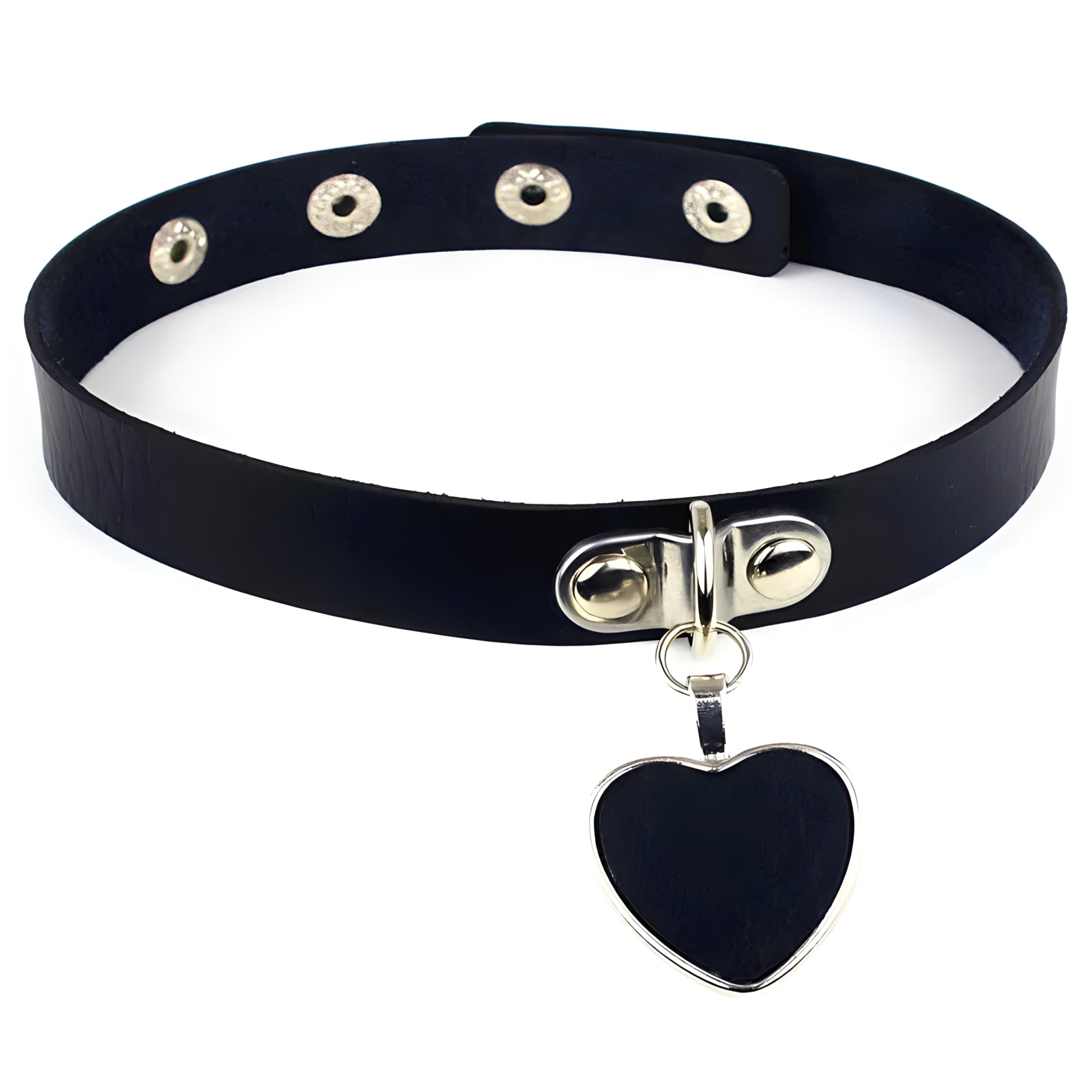 Black Heart Leash Choker