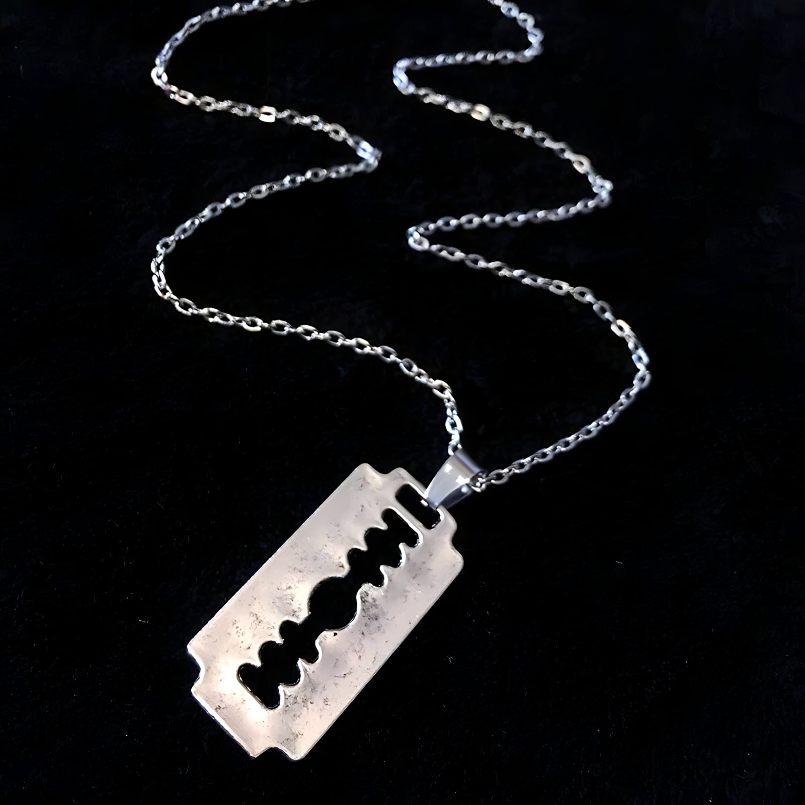 Razor Blade Necklace