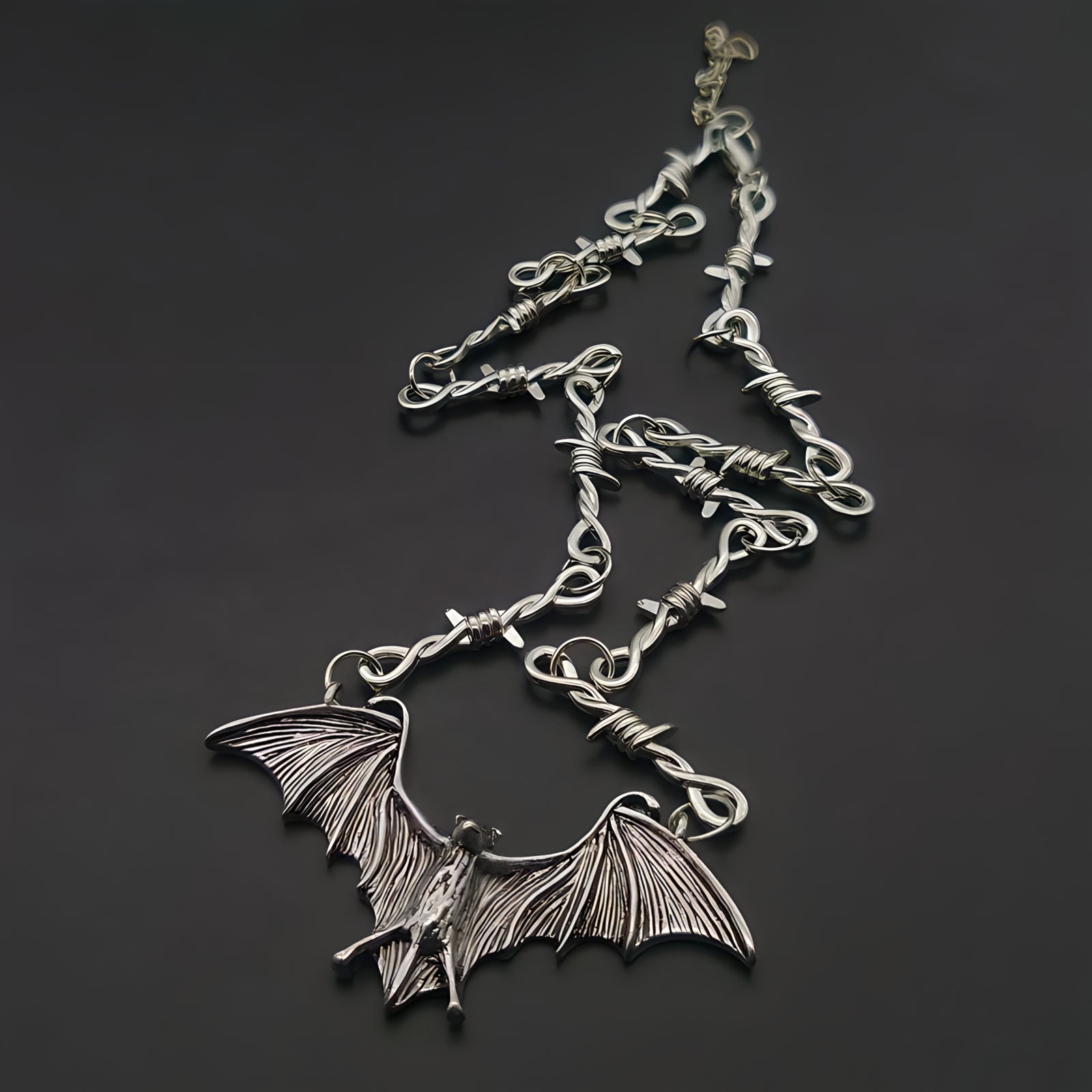 Barbed Bat Necklace