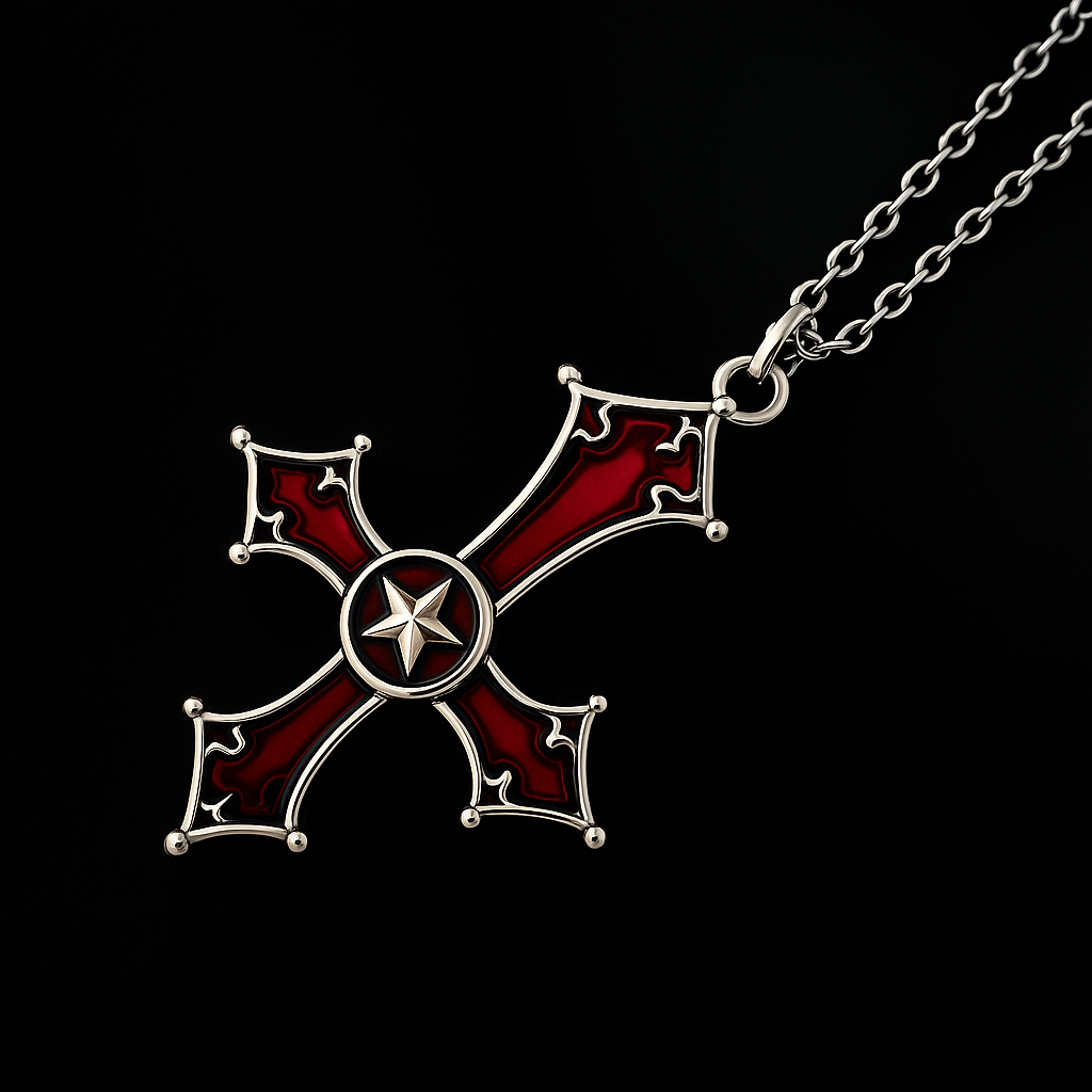 Inverted Cross Necklace