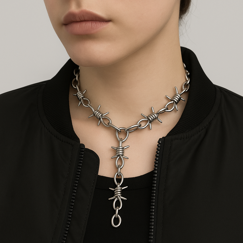 Barbed Drop Necklace